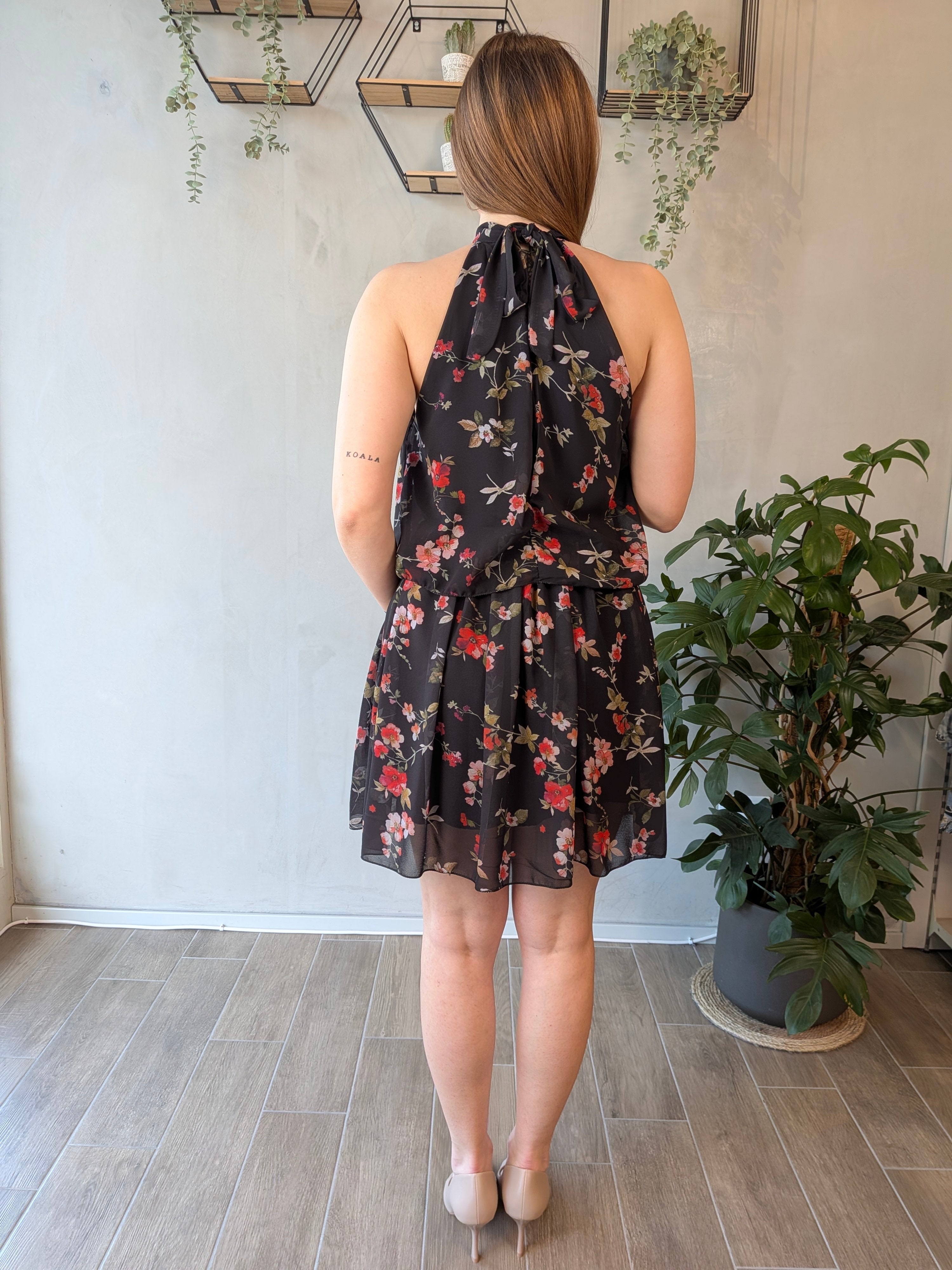 Abito balze fiori SUSY MIX