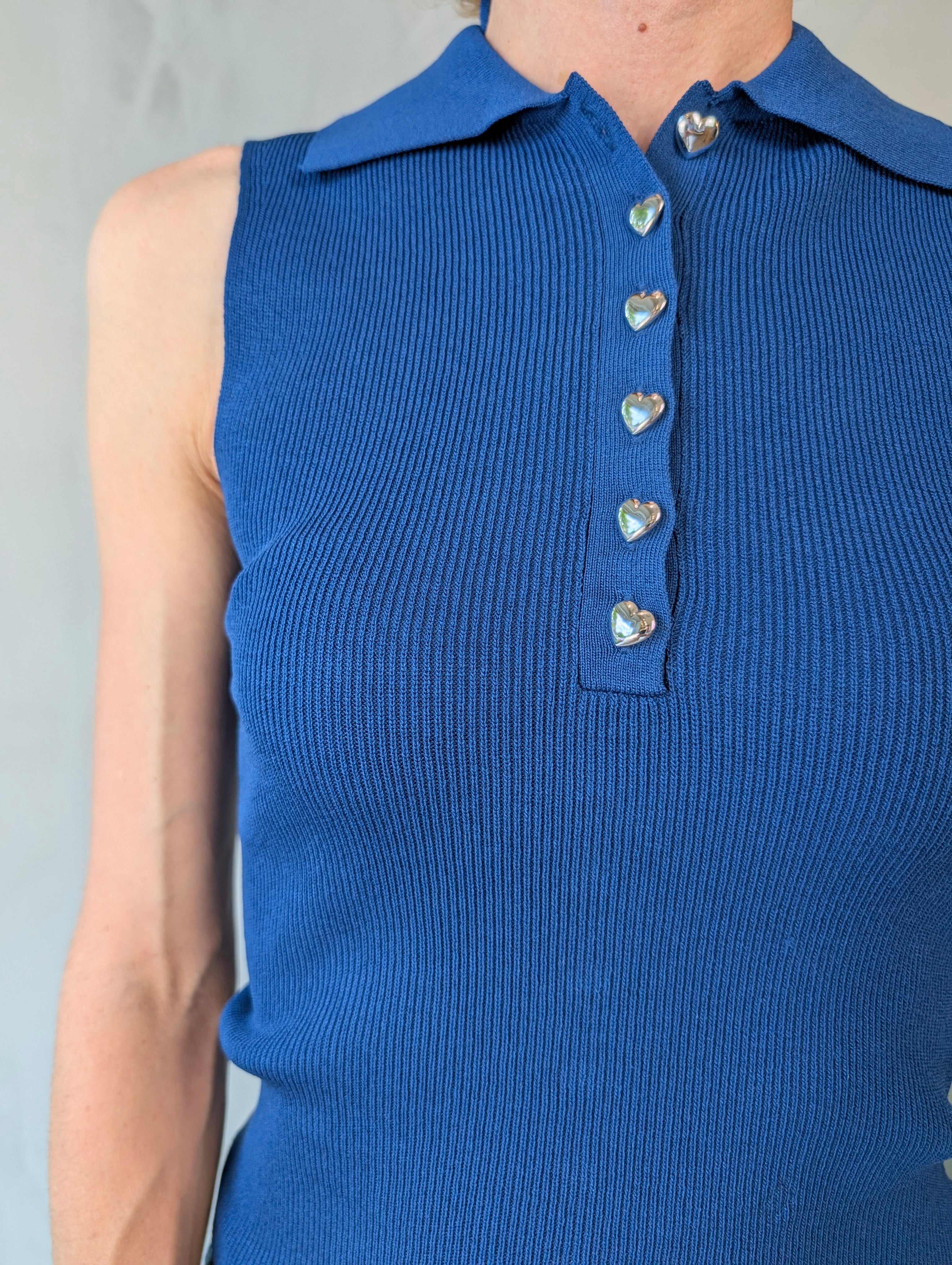 Top smanicato polo VEROMODA