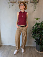 Pantalone ovetto tela tasconi SUSY MIX