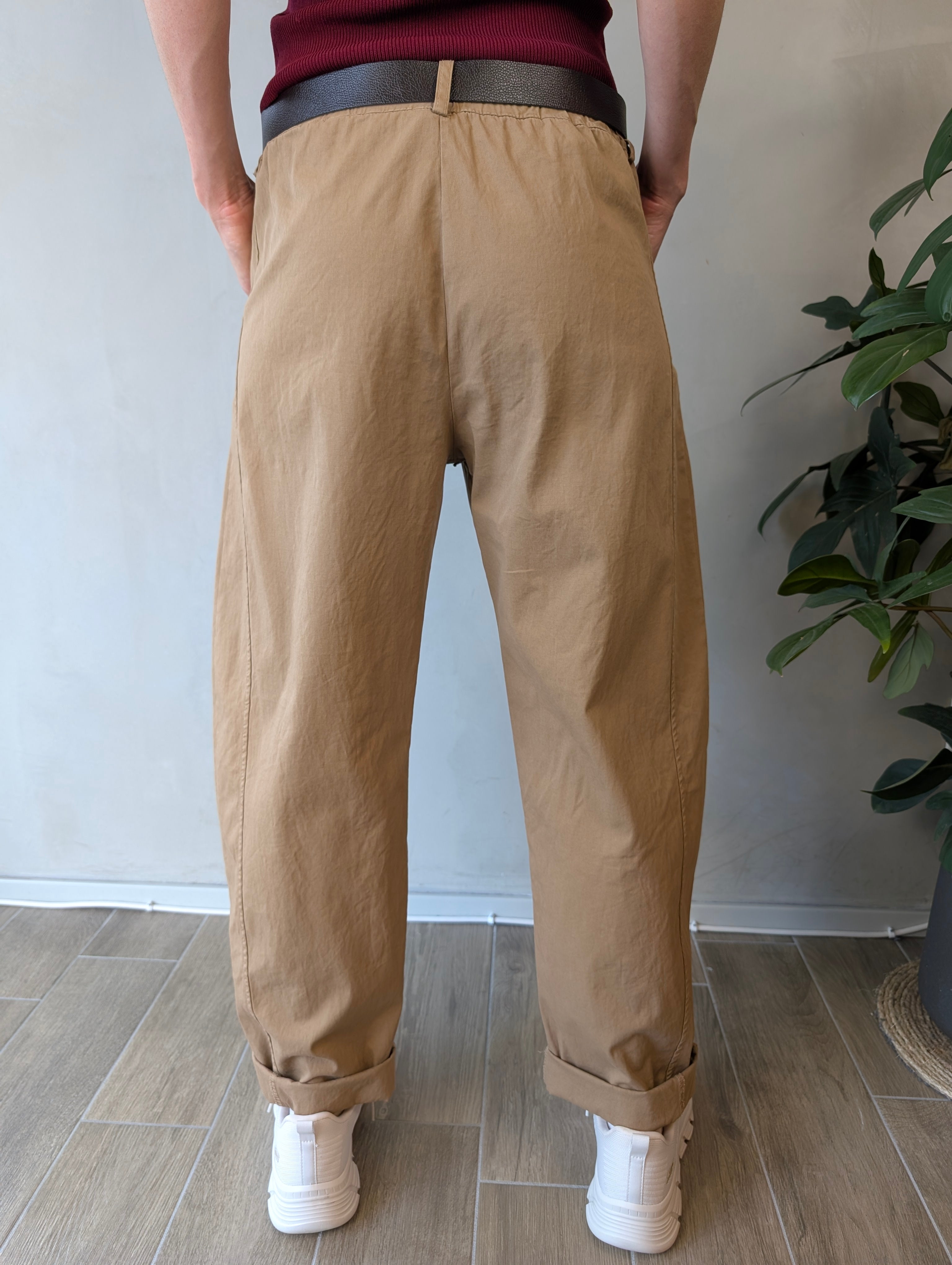 Pantalone ovetto tela tasconi SUSY MIX