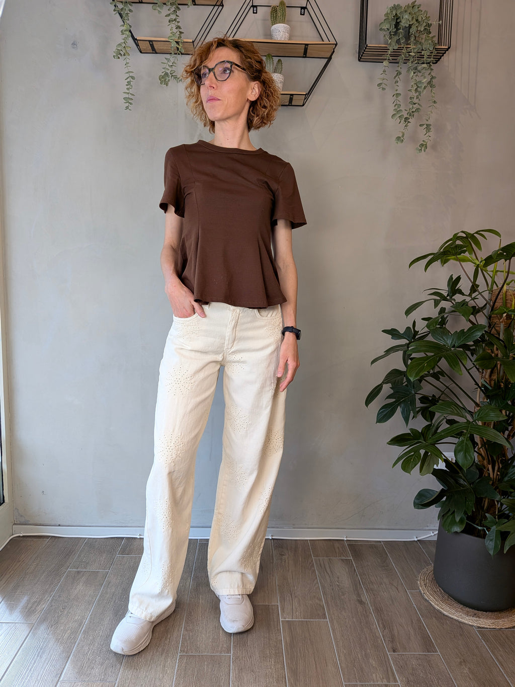 Pantalone ricami MYASTREET