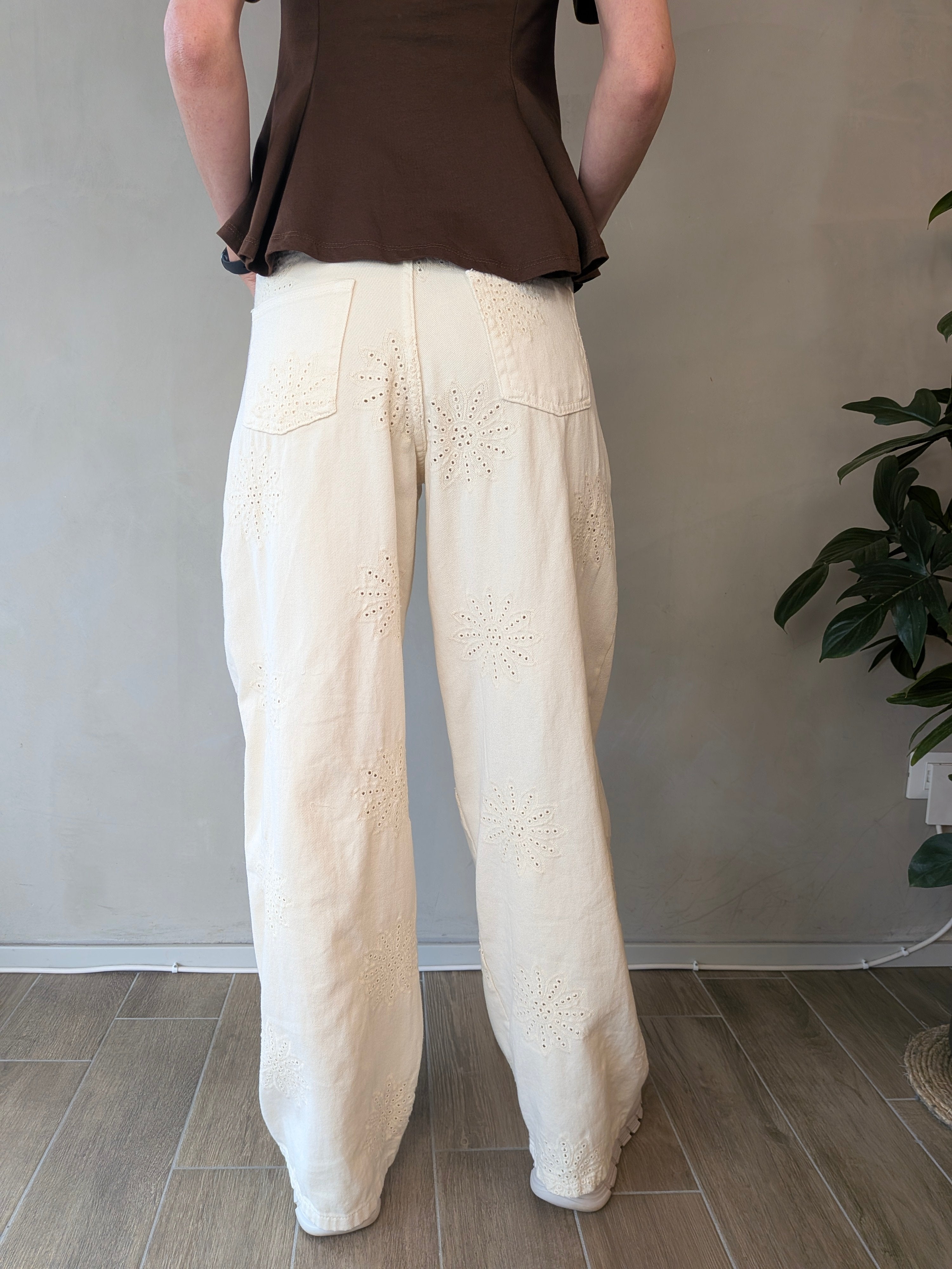 Pantalone ricami MYASTREET