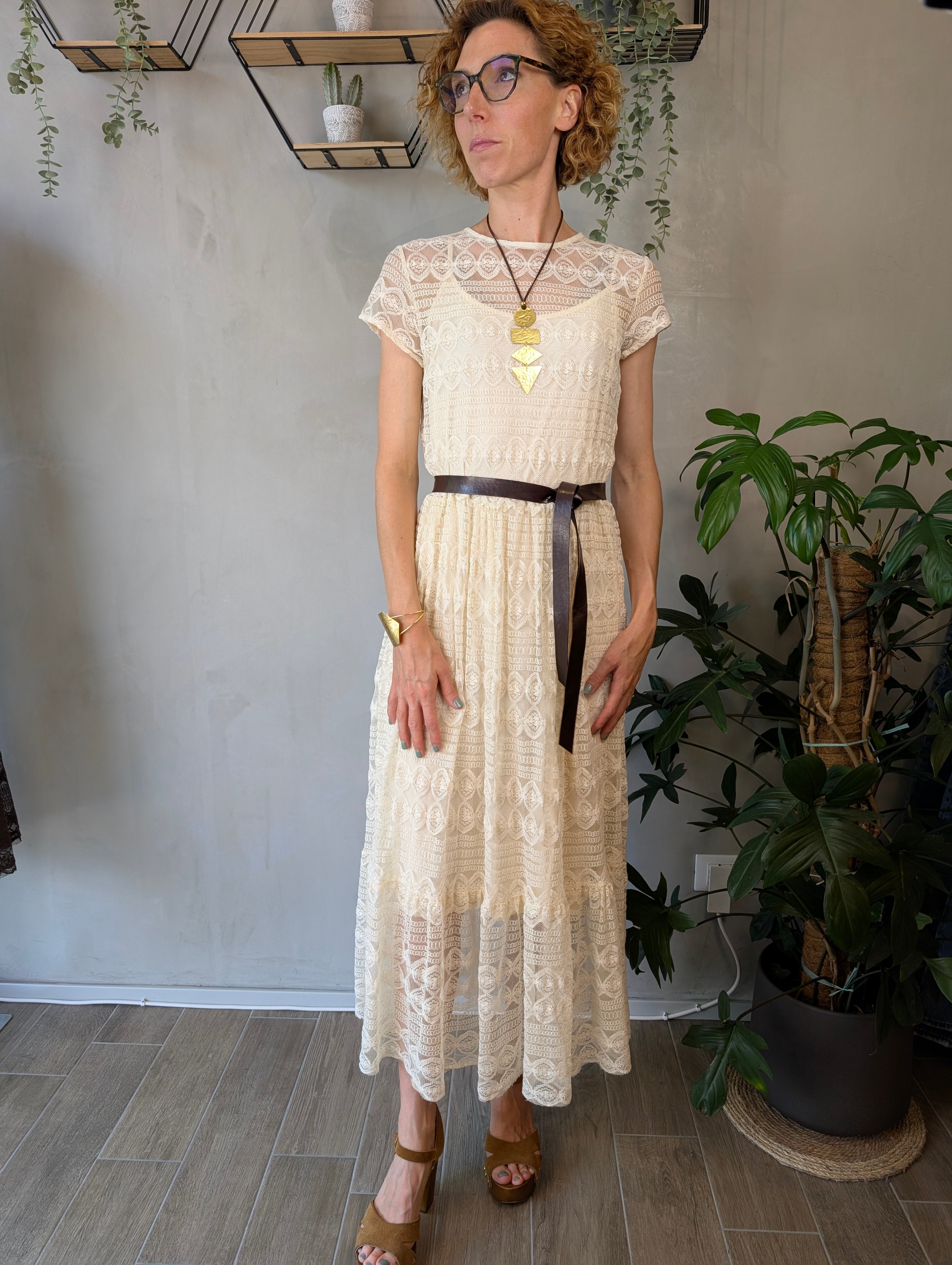 Abito pizzo lungo SUSY MIX