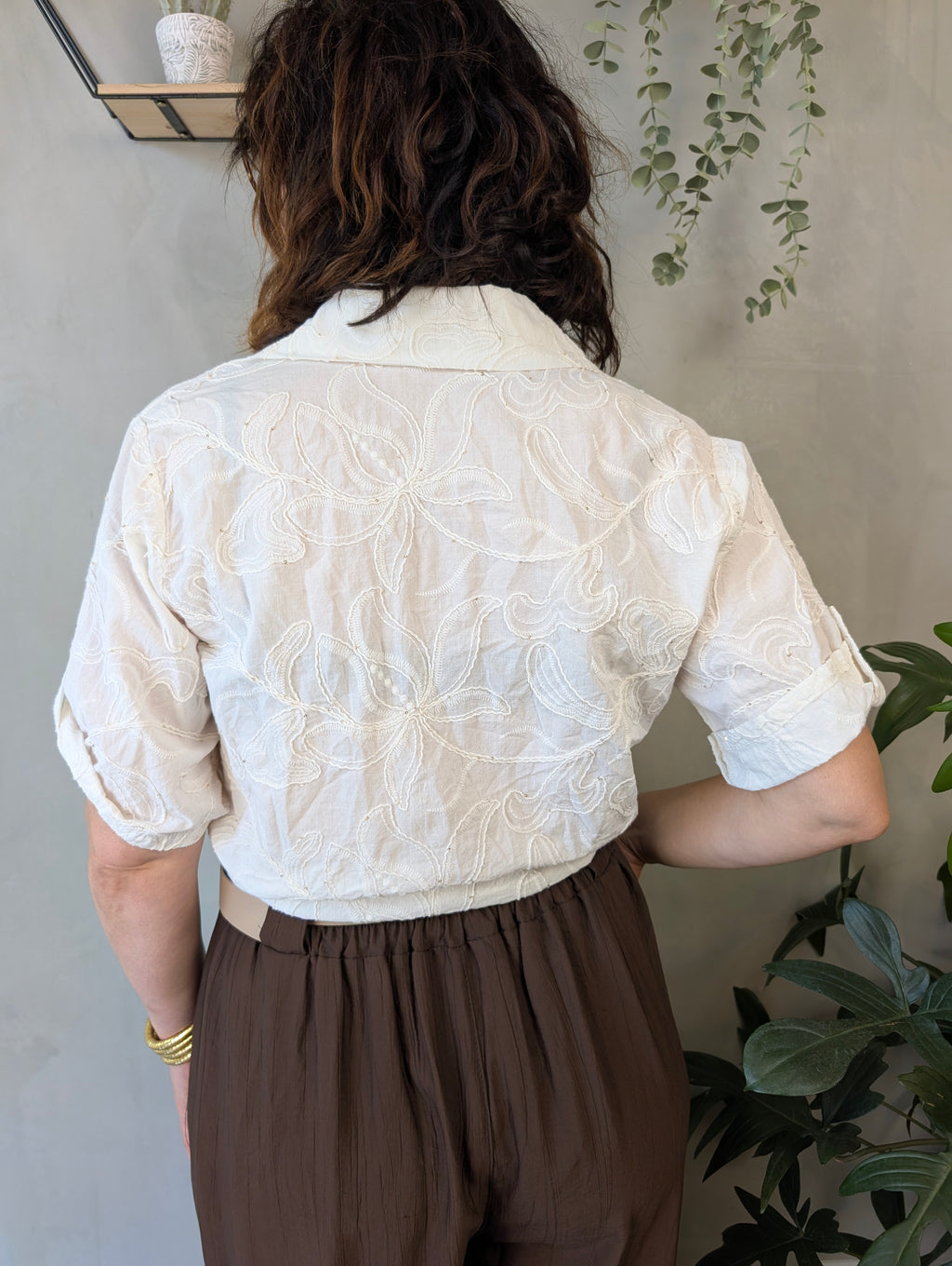 Camicia annodata ricami SUSY MIX