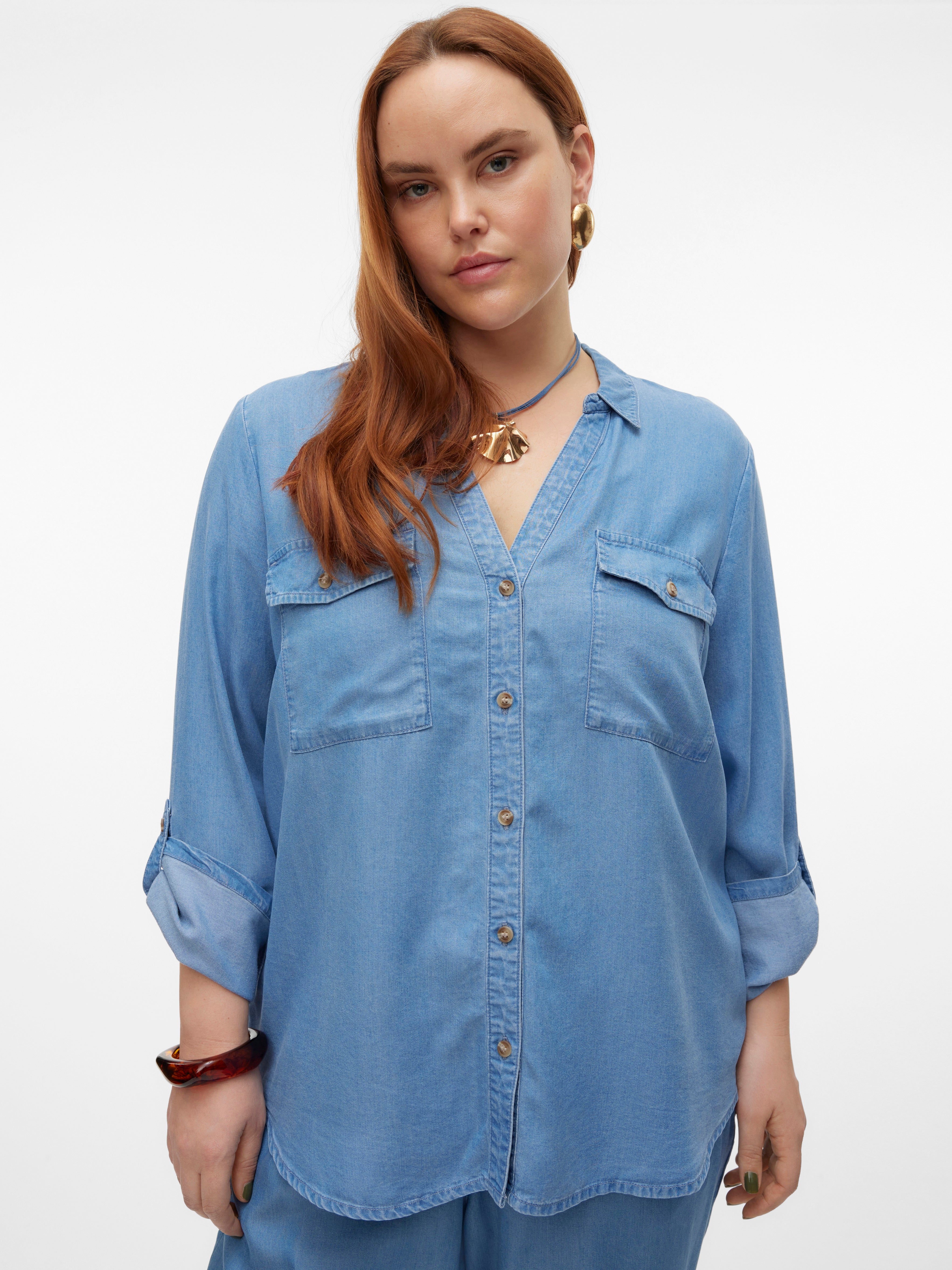 Camicia chambray VEROMODA CURVY