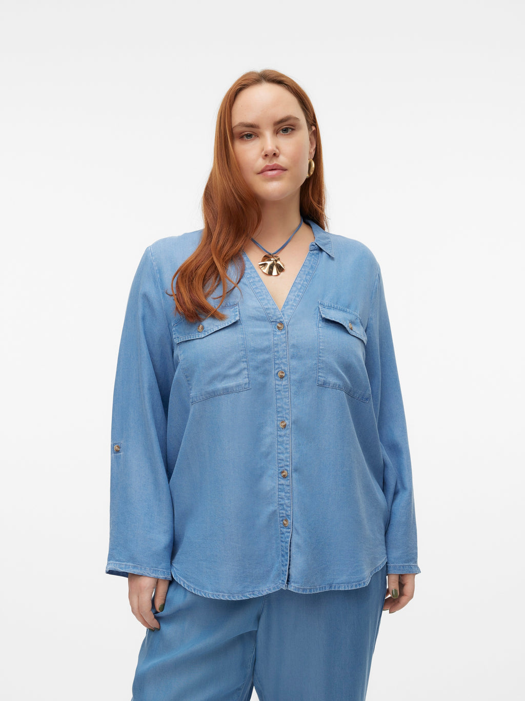 Camicia chambray VEROMODA CURVY