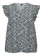 Casacca a V stampata smanicata VEROMODA CURVY