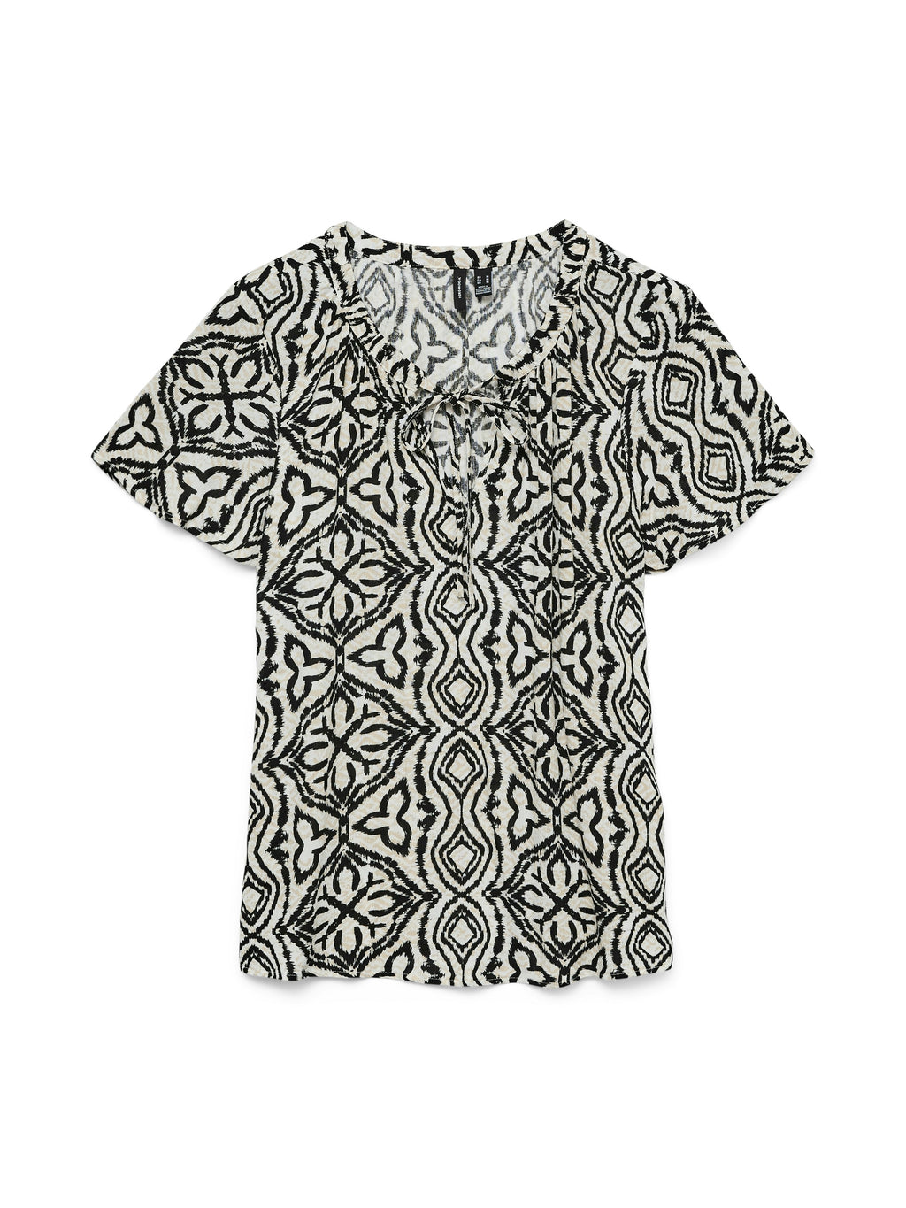 Casacca stampata scollo v geometrica VEROMODA CURVY
