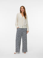 Pantalone stampato foglie elastico VEROMODA