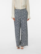 Pantalone stampato foglie elastico VEROMODA